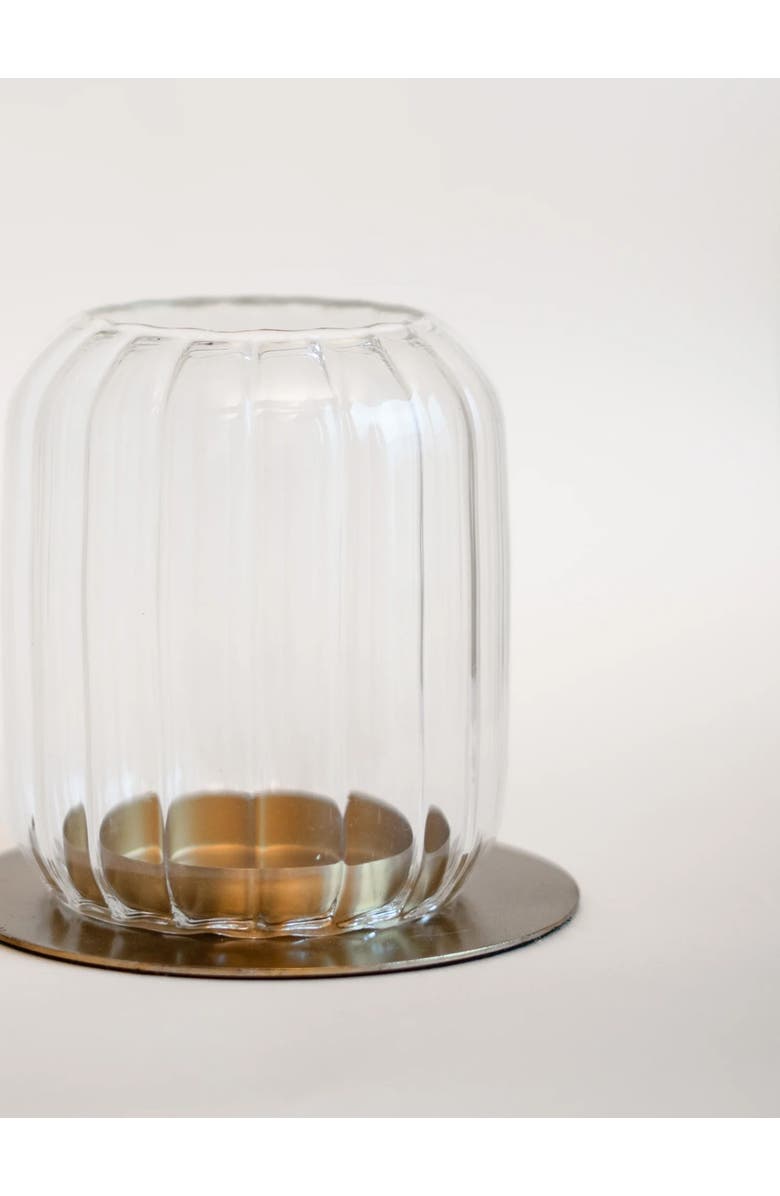 Fleck Kira Glass Lantern, Alternate, color, Clear