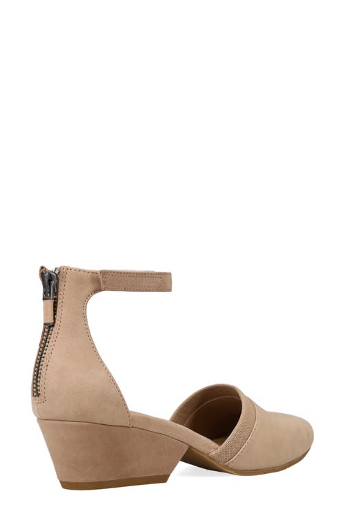 Eileen Fisher Halli Ankle Strap Pump In Stone