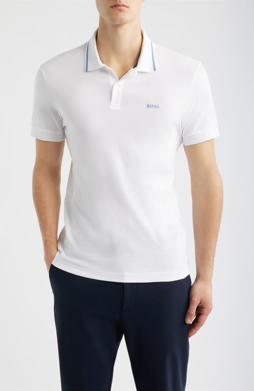 Hugo Boss Boss Paddy Cotton Polo In White