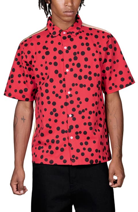 Bug Eye Short Sleeve Button-Up Shirt