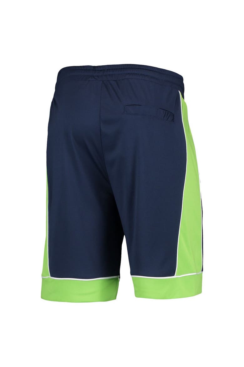 Men's Starter College Navy/Neon Green Seattle Seahawks Fan Favorite Fashion Shorts, Alternate, color, Navy