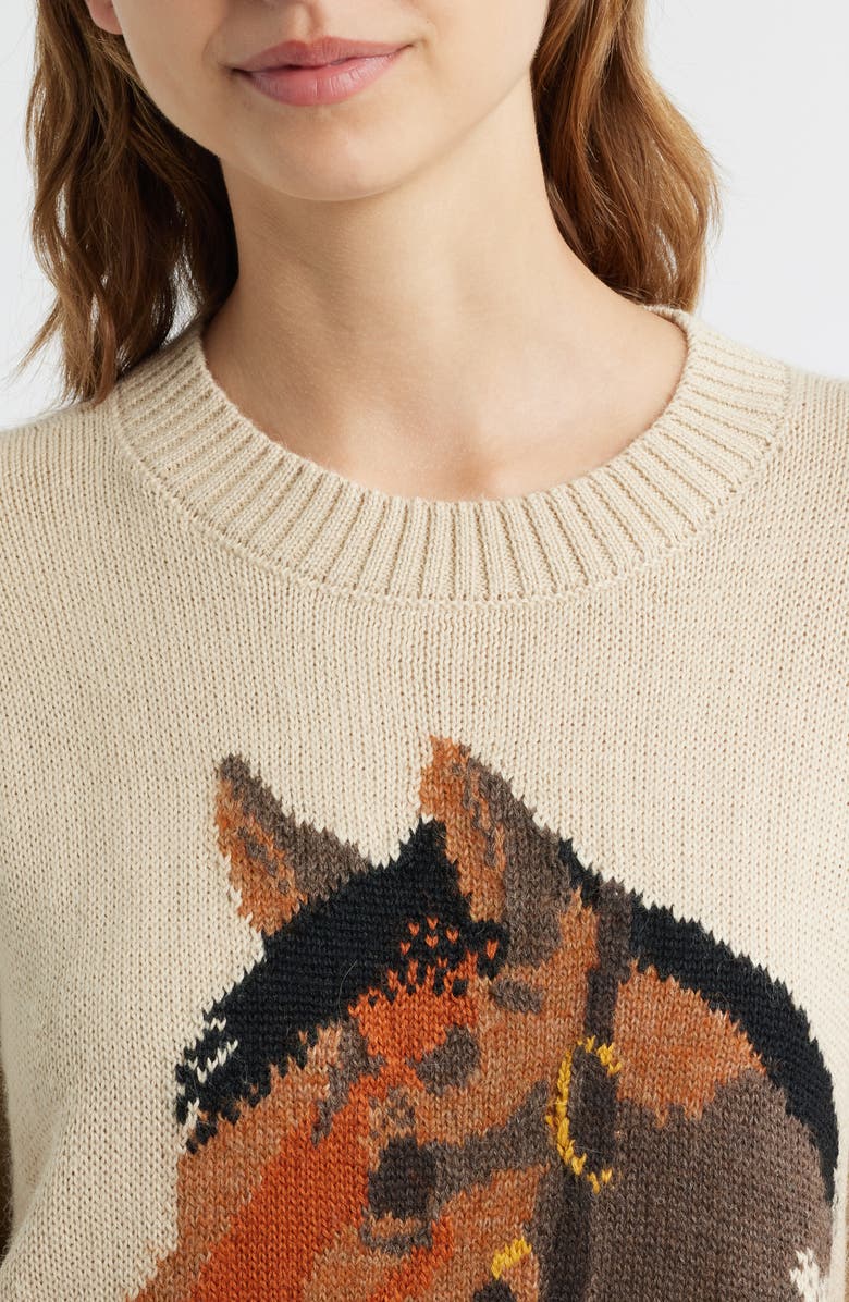 THE GREAT. The Stable Pullover, Alternate, color, Natural