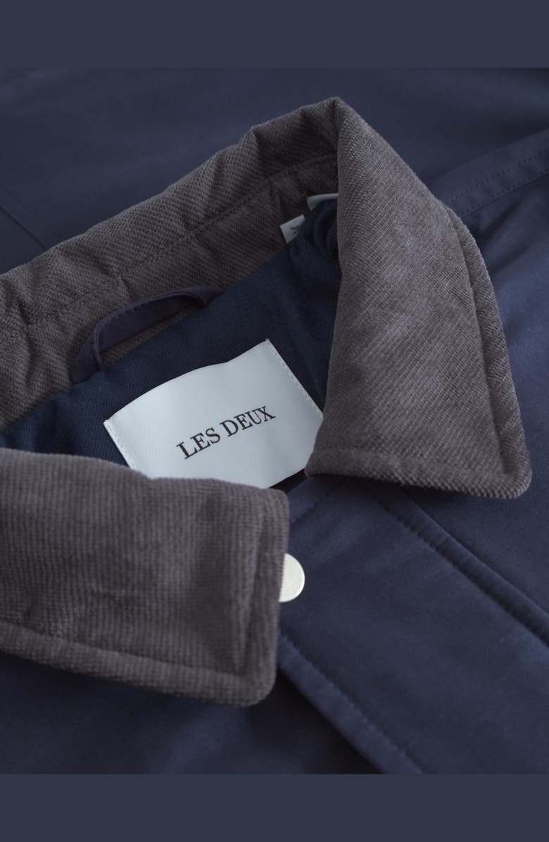 Les Deux Montana Cotton Blend Jacket, Alternate, color, Dark Navy