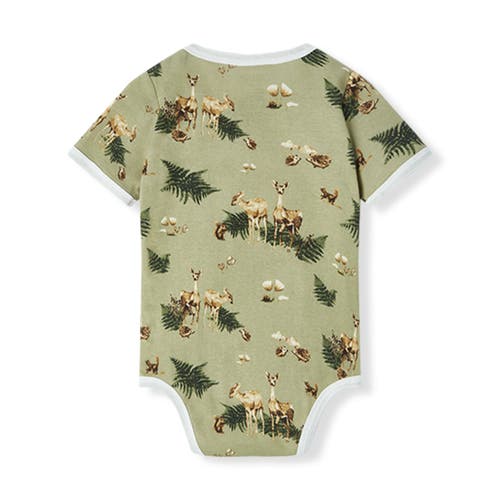 Milkbarn Organic Cotton One Piece In Green