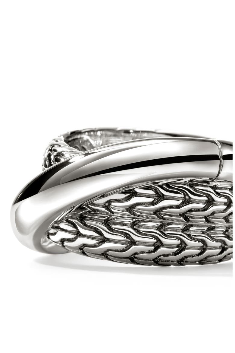 JH Essentials Crossover Ring, Wide, Alternate, color, SILVER