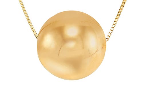 Frankie & Zoe Polished Bead Necklace In Gold