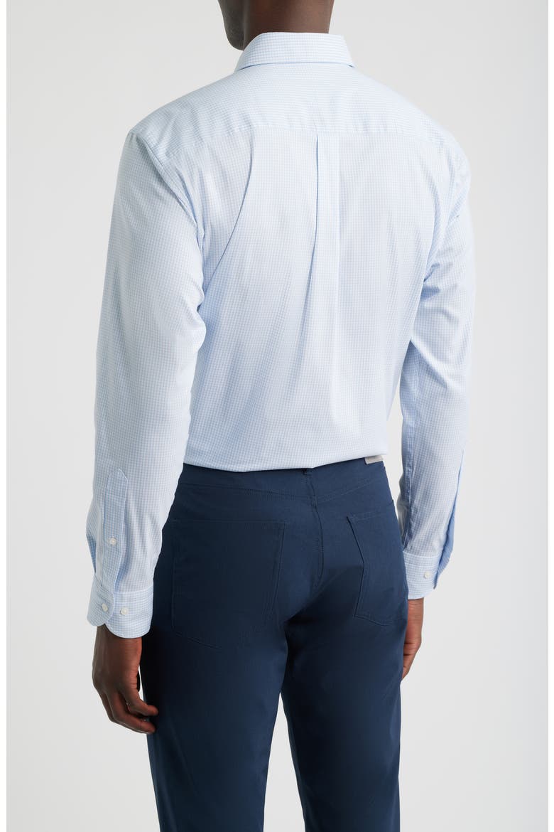 Conway Microcheck Crown Lite Performance Twill Button-Up Shirt, Alternate, color, LIGHT VIOLET