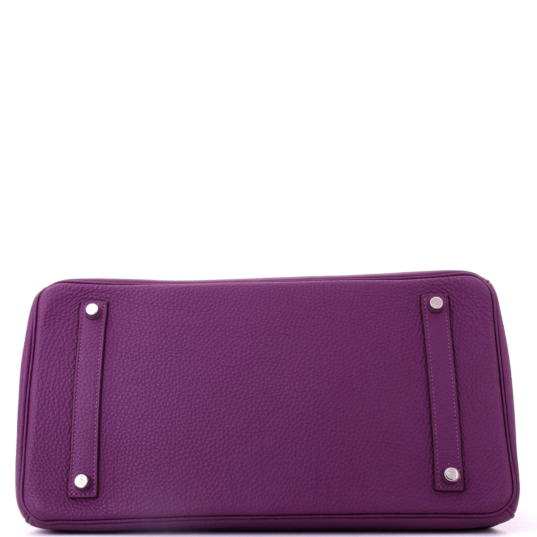 Pre-Owned Hermes Birkin Handbag Purple Togo with Palladium Hardware 35, Alternate, color, Anemone