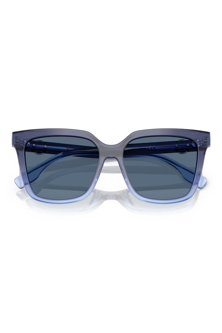 56mm Square Sunglasses, Alternate, color, DARK BLUE