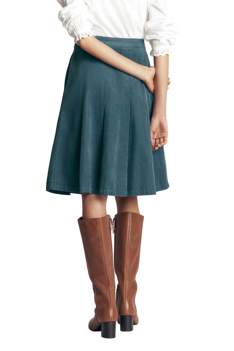 Flippy Corduroy Miniskirt, Alternate, color, STORM BLUE