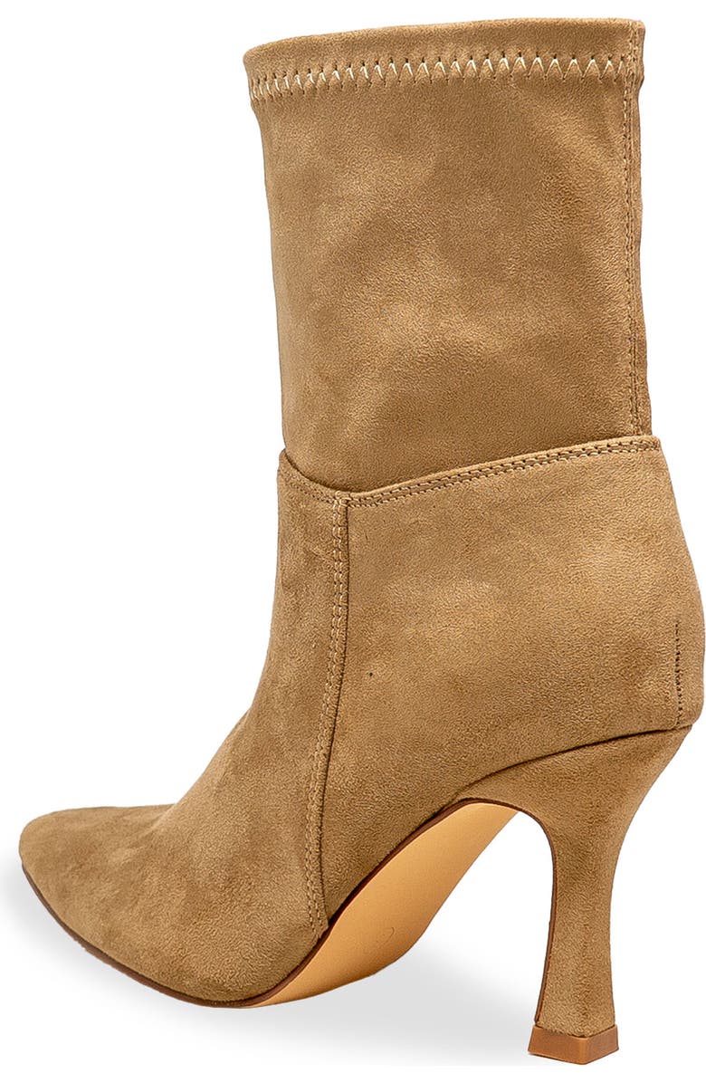 CHASE AND CHLOE Pointed Toe Bootie, Alternate, color, Taupe