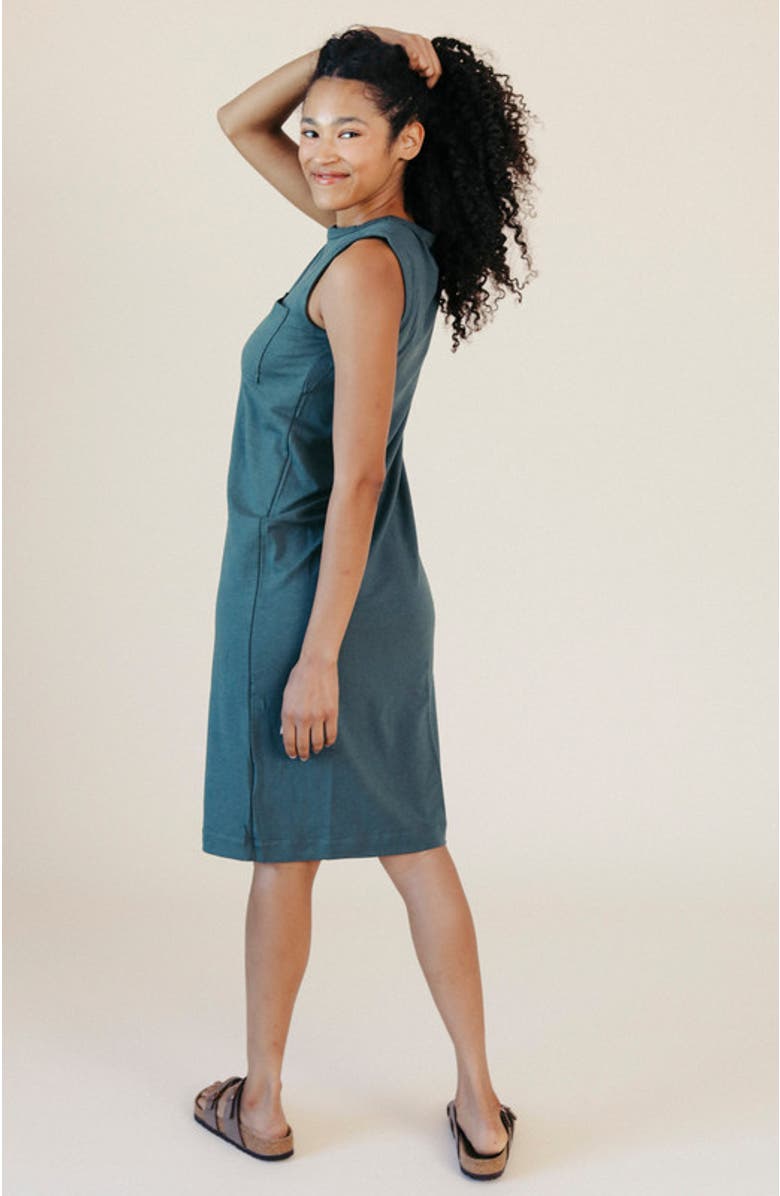 POPLINEN Plus Sophie Tank Jersey Dress, Alternate, color, Pine