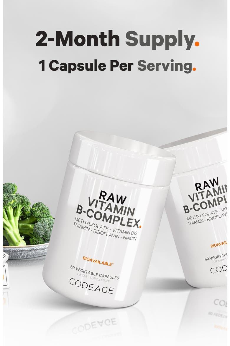 Raw Vitamin B-Complex Supplement, Alternate, color, White