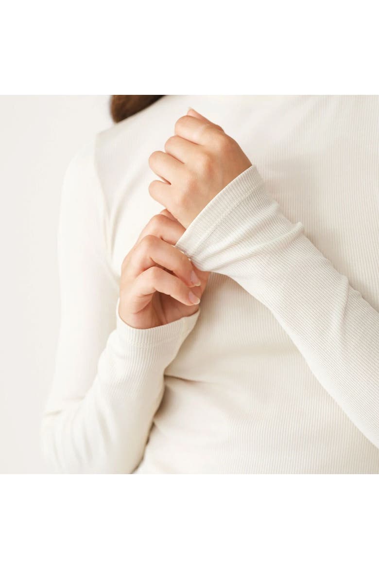 Ribbed Merino Turtleneck 02 - Women's, Alternate, color, Betula