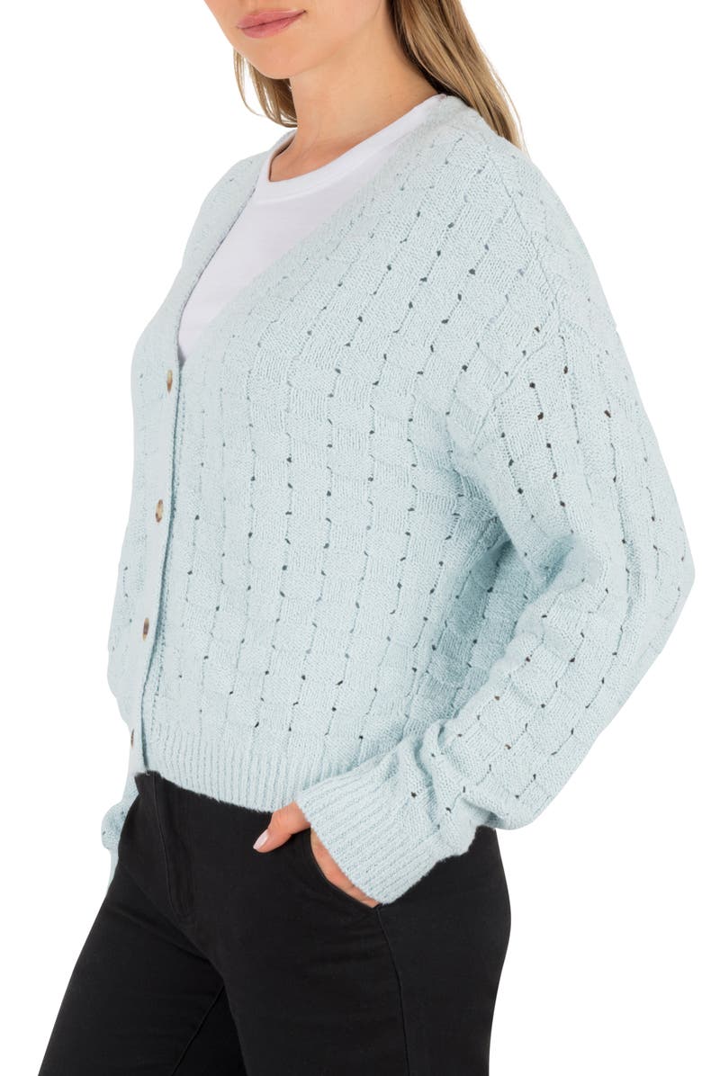 Hurley Pioneer Open Stitch Cardigan, Alternate, color, Starlight Blue