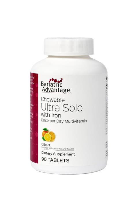 Chewable Ultra Solo Iron Once-Per-Day Daily Multivitamin Tablets 90 Tablets