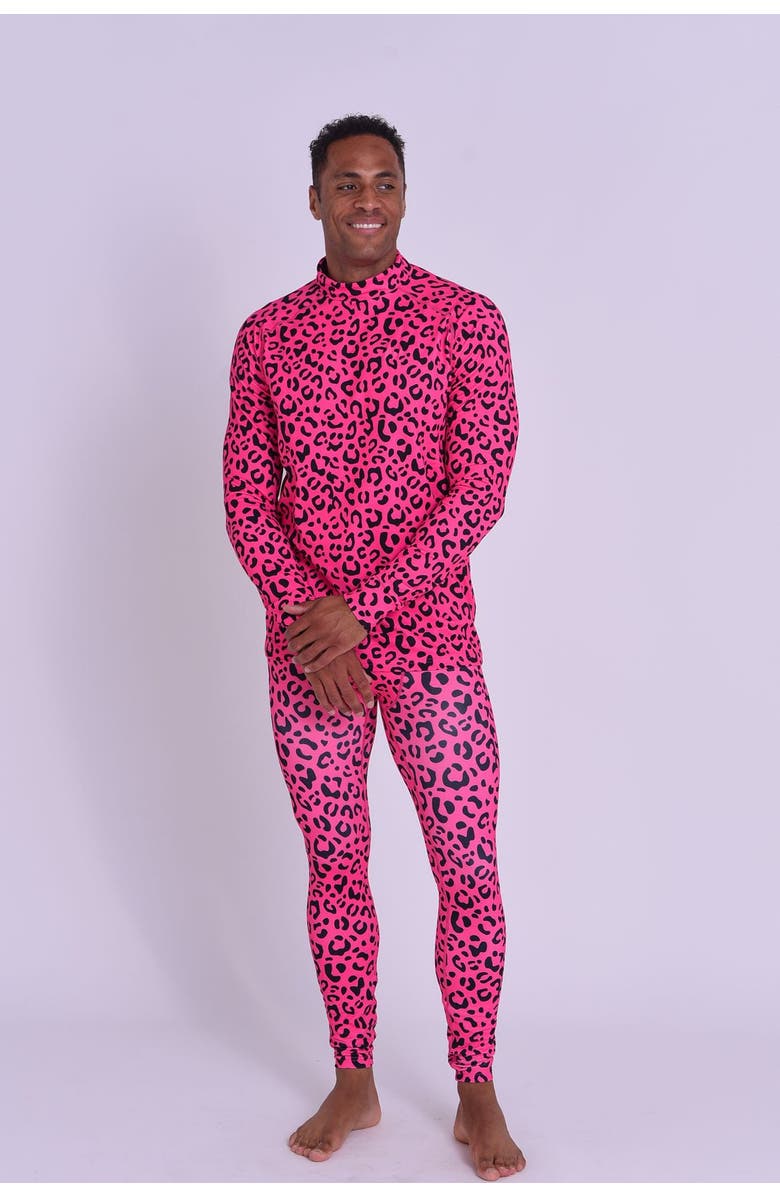 OOSC Baselayer Top - Hotel California Pink Leopard Men's, Alternate, color, Hotel California Pink Leopard