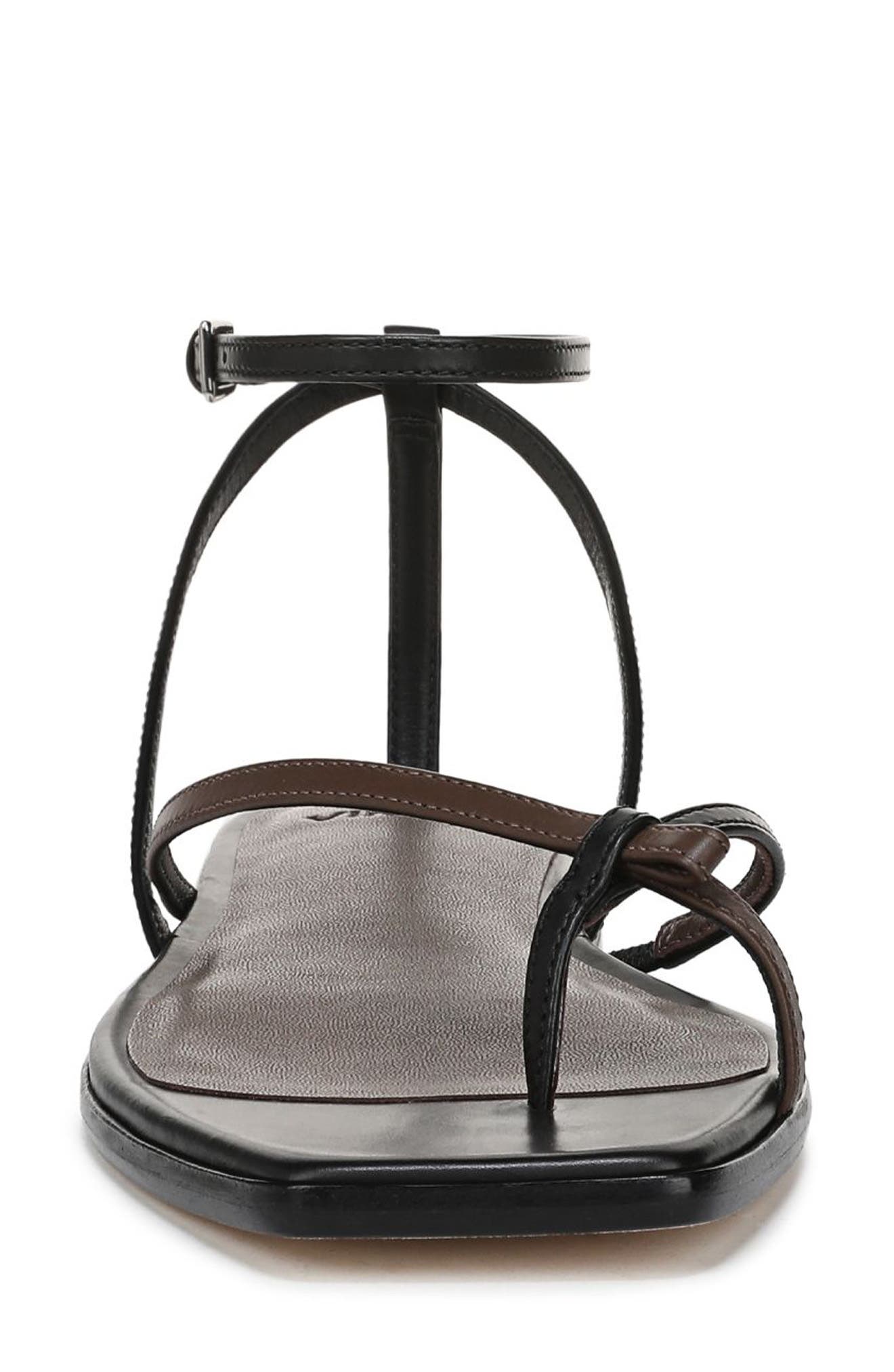 Vince Ali Ankle Strap Sandal, Alternate, color, Nutwood/ Black