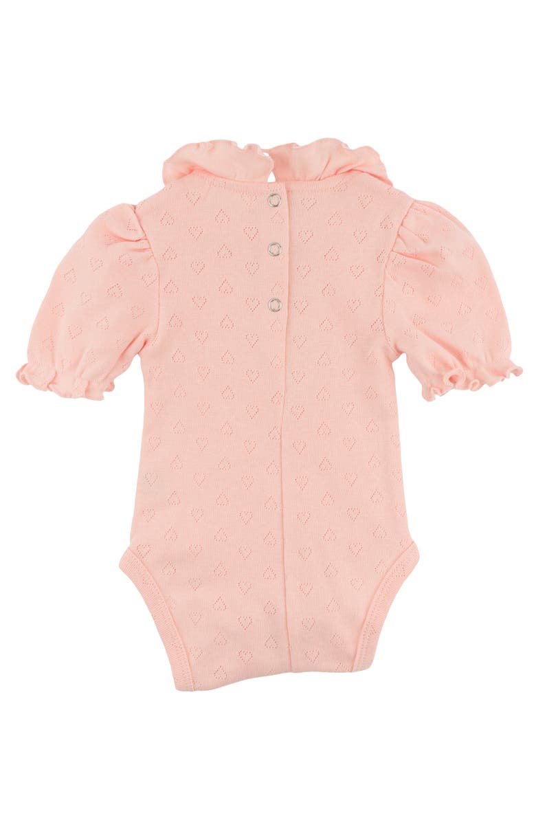oh baby! Hearts Pointelle Emily Romper, Alternate, color, Pink