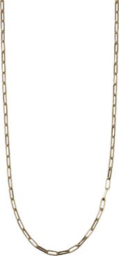 Argento Vivo Sterling Silver Essential Long Paper Clip Chain Necklace