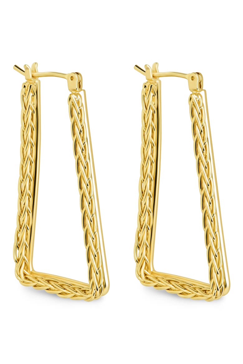 Marilyn Braided Hoop Earrings, Main, color, GOLD