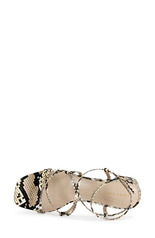 Azalea Wang Anika Ankle Strap Sandal In Brown