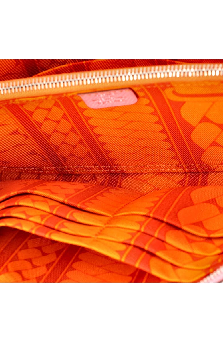 Pre-Owned Hermes Azap Zip Around Wallet Silk'in Epsom Long, Alternate, color, Rose Confetti