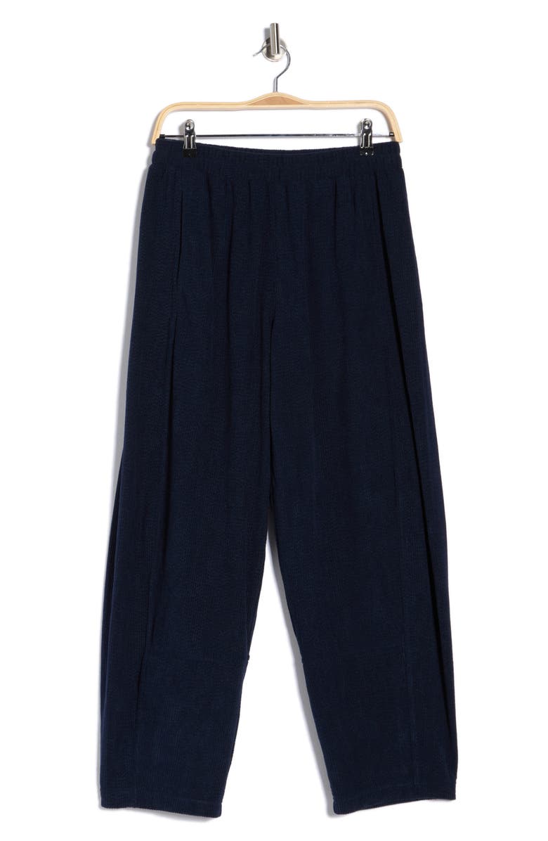 MAX STUDIO Barrel Leg Corduroy Pants, Alternate, color, Navy