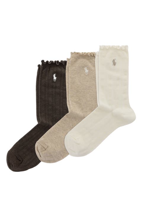 Lettuce Edge Assorted 3-Pack Ankle Socks