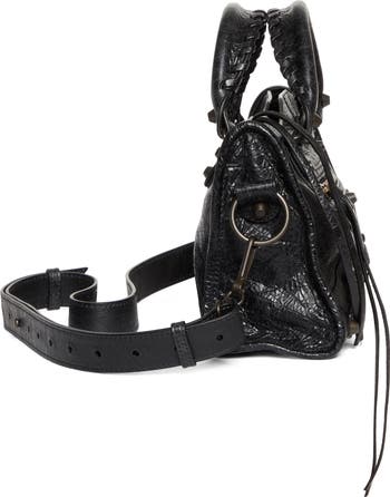 Balenciaga Mini Le City Crinkle Leather Top Handle Bag Balenciaga Mini Le City Crinkle Leather Top Handle Bag
