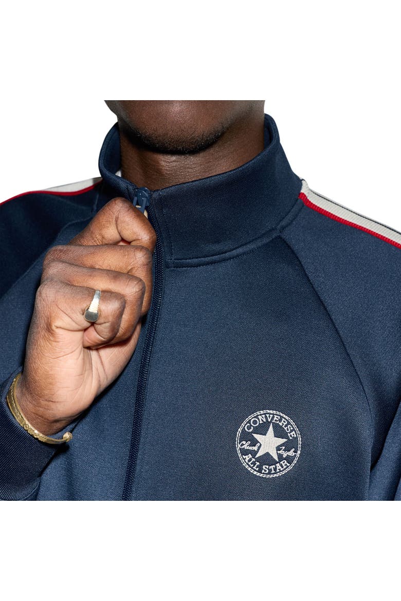 Varsity Track Full Zip Sweatshirt, Alternate, color, CONVERSE NAVY