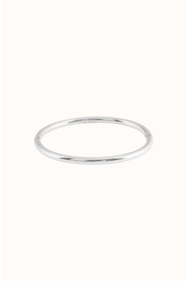 Classic Slim Bangle, Alternate, color, White Silver