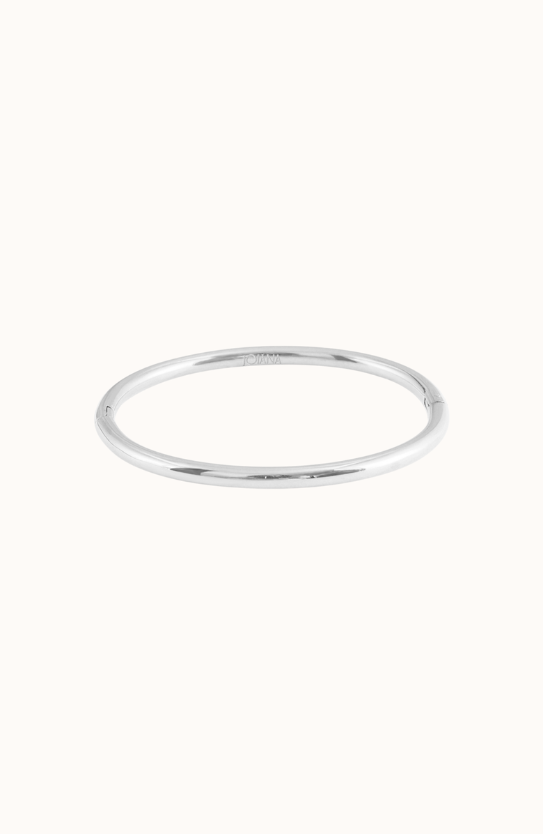 Joiana Jewelry Classic Slim Bangle, Alternate, color, White Silver