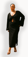 FASHION-SZN CURVE Curve Crochet Tie Front Resort Top