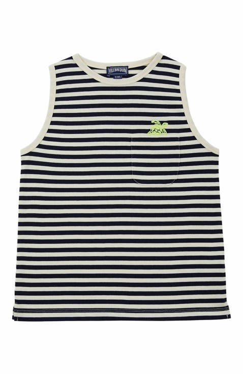 Kids' Striped Organic Cotton Tank Top