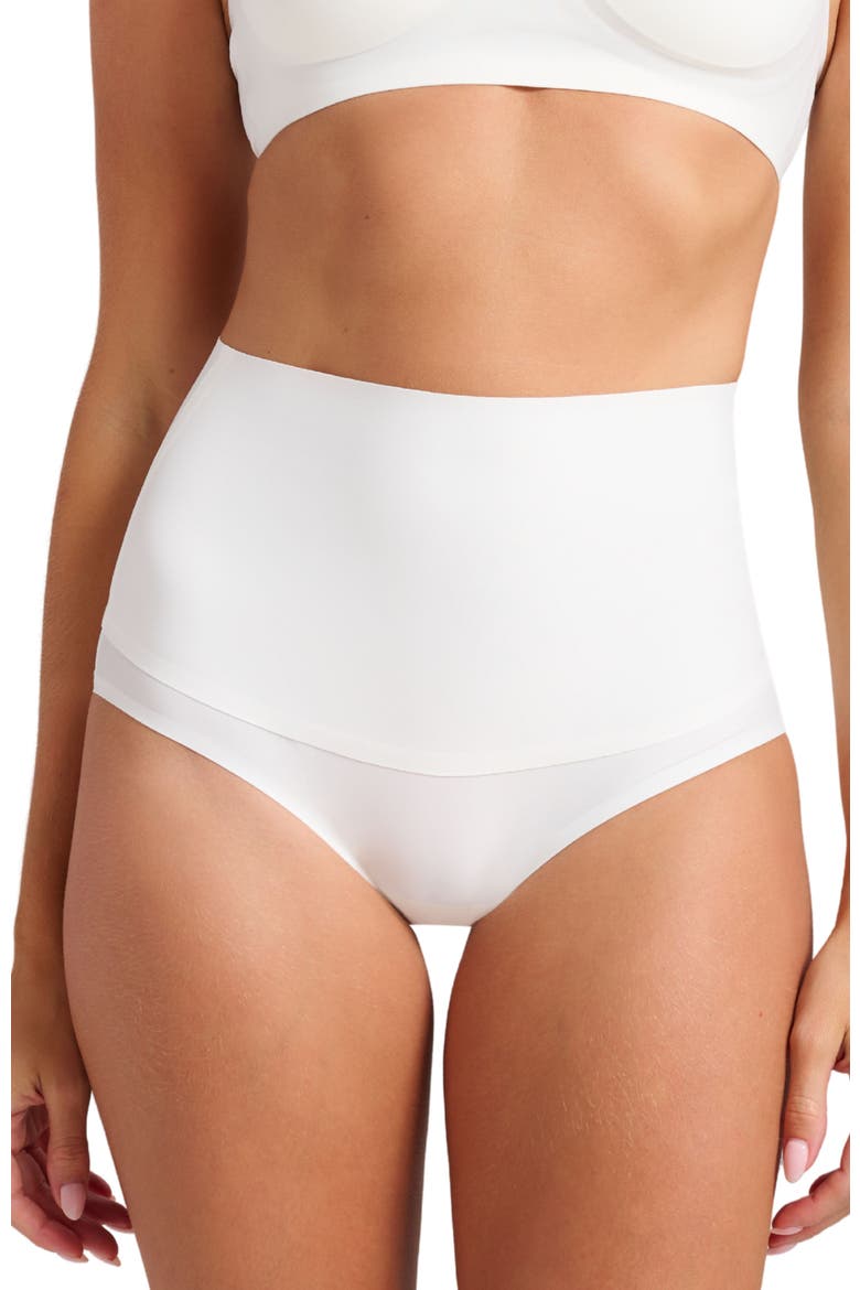 Invisible High Waist Shaping Brief, Main, color, White
