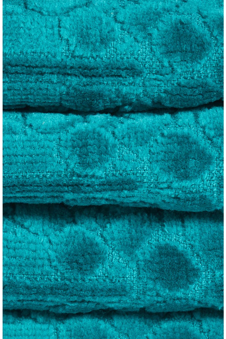 4-Piece Ianthe Cotton Washcloths, Alternate, color, TEAL