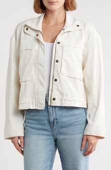 Caslon® Crop Utility Jacket