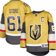 Outerstuff Youth Mark Stone Gold Vegas Golden Knights Home Captain Patch Premier Player Jersey