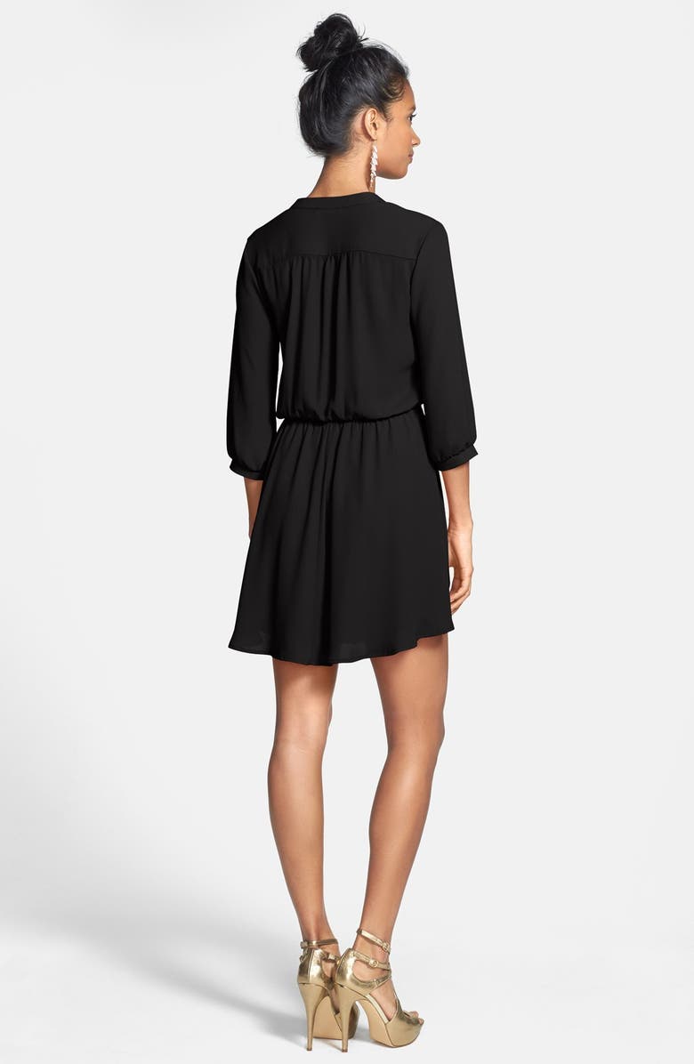 All in Favor Kendal' Surplice Faux Wrap Dress, Alternate, color, 