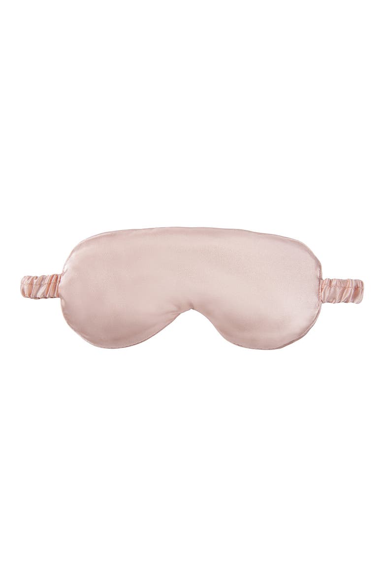 Satin Pillowcase, Scrunchi & Mask Set, Alternate, color, PINK