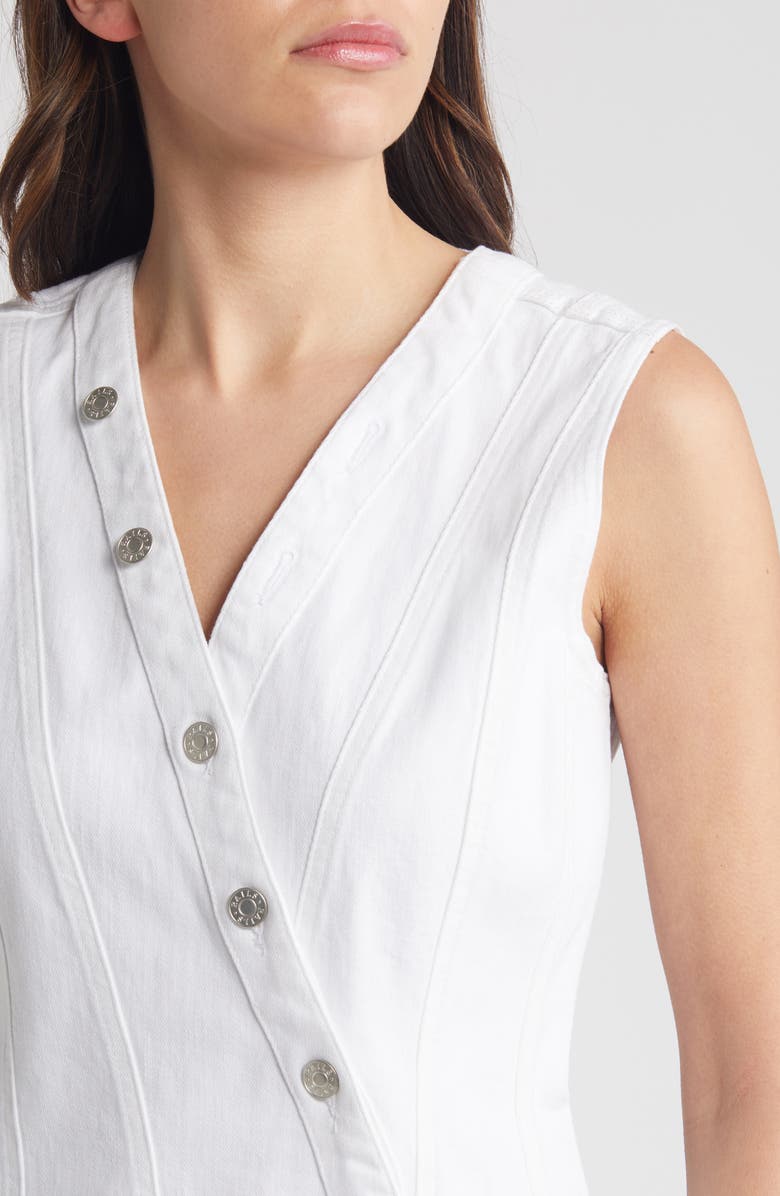 Rails Strand Asymmetric Denim Button-Up Dress, Alternate, color, 