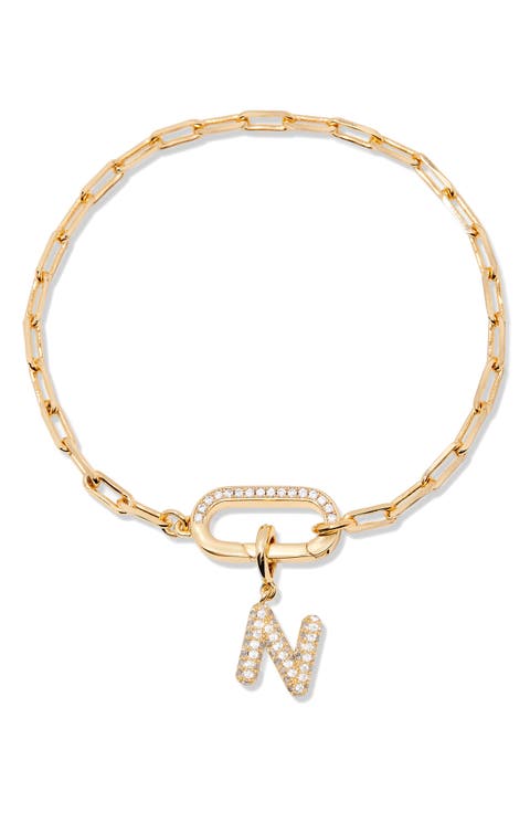 Petra Initial Charm Bracelet