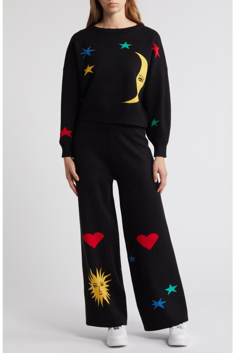 Celestial Knit Long Sleeve Sweater & Pants Set, Main, color, CELESTIAL