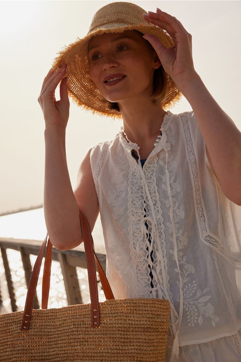 Packable Raffia Bucket Hat, Alternate, color, Natural