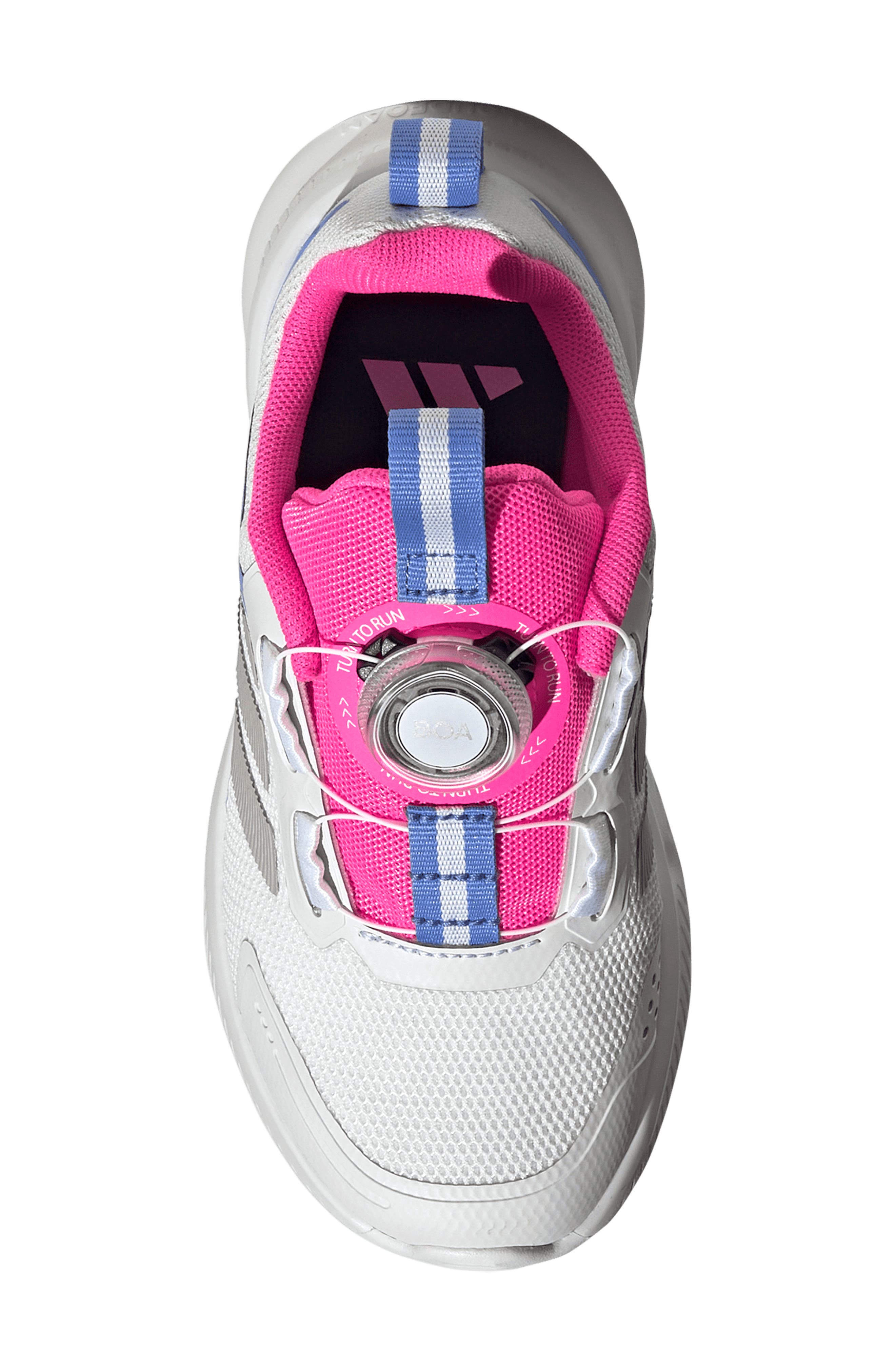 Kids' Fortarun 4.0 Sneaker, Alternate, color, CRYSTAL WHITE/ GREY/ PINK 2