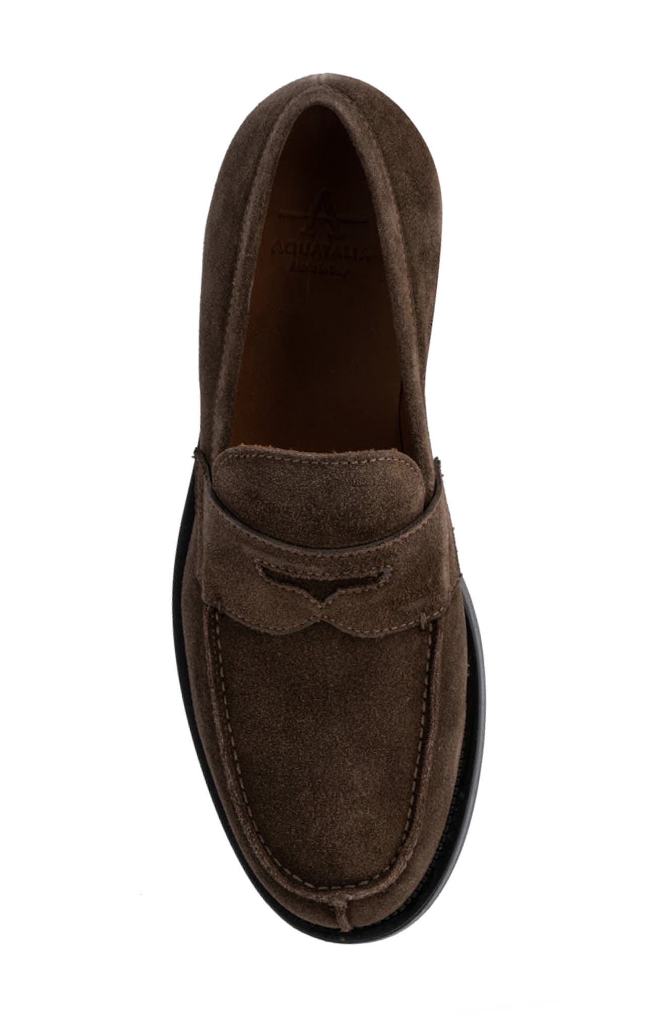 Aquatalia Andreo Penny Loafer, Alternate, color, Caffe