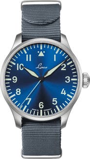 Laco Augsburg - 42mm, Blue Dial, Nylon Strap