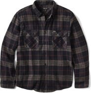 Brixton Bowery Slim Fit Plaid Flannel Button-Up Shirt