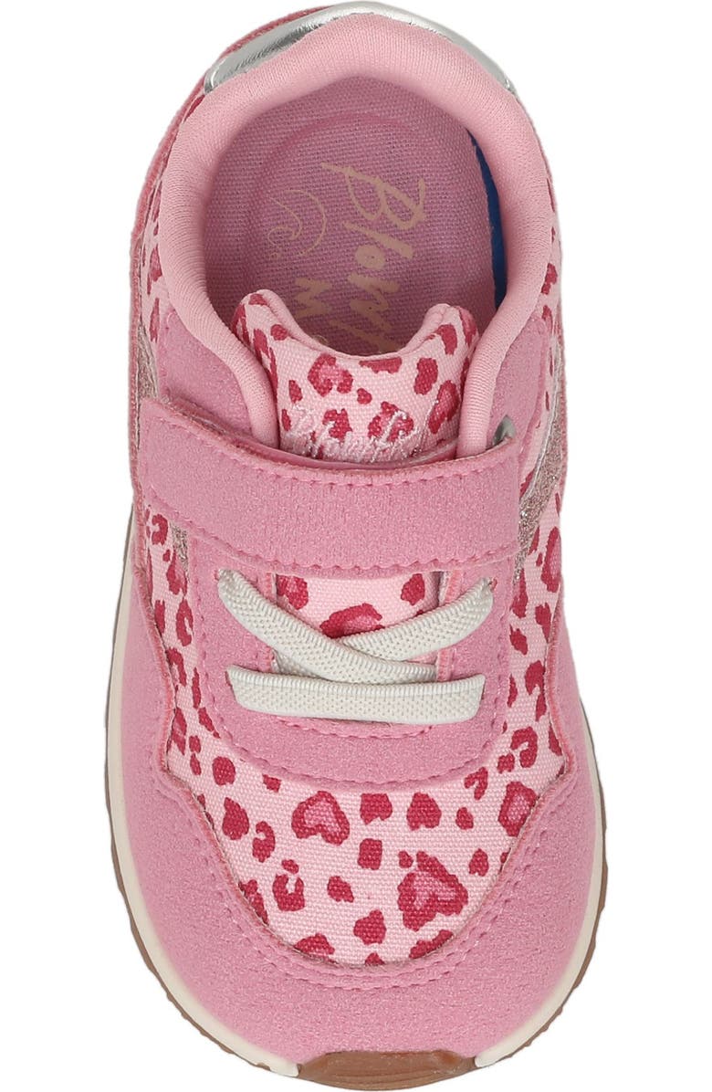 Blowfish Malibu Kids' Valley Sneaker, Alternate, color, Pink Leopard Print Faux Suede